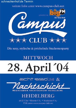 Campus Club - Heidelberg Werbeplakat