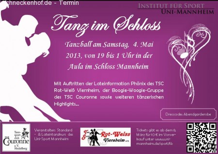 Tanz im Schloss Werbeplakat