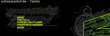 10 Jahre BMG Werbeplakat