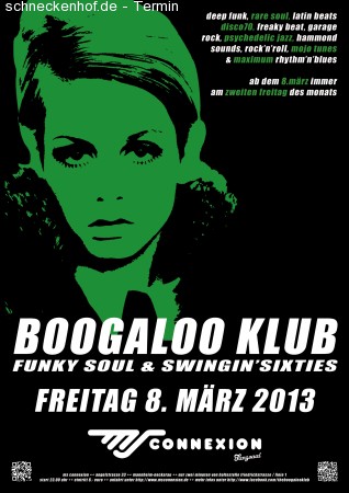 Boogaloo Klub Werbeplakat