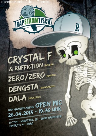 Rap Stammtisch Werbeplakat