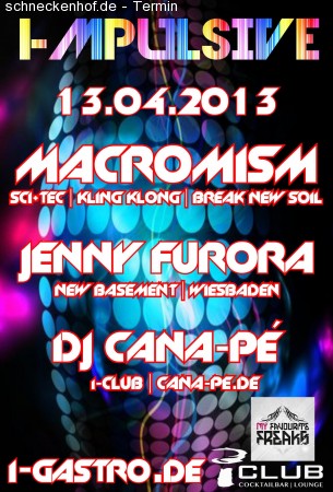 I-mpulsive mit u.a. Macromism Werbeplakat