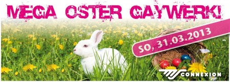 Mega Oster Gaywerk Werbeplakat