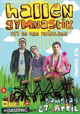 Hallengymnastik Werbeplakat