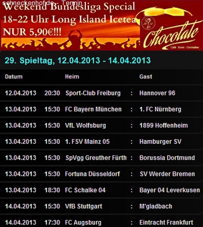 Bundesliga Weekend Special Werbeplakat