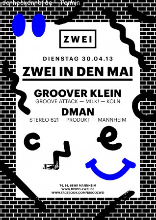 Zwei in den Mai Werbeplakat