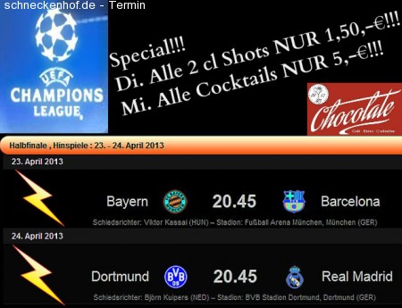 Champions League Special Werbeplakat