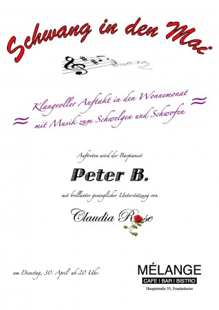 Schwang in den Mai Werbeplakat