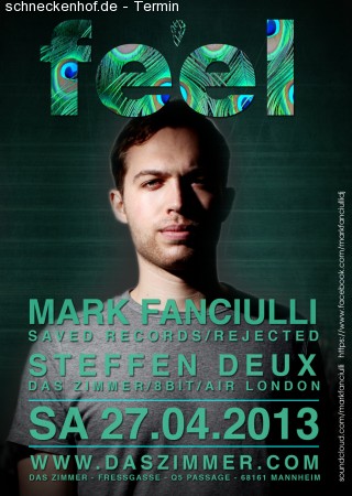 Feel with Mark Fanciulli Werbeplakat