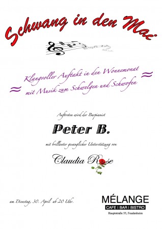Schwang in den Mai Werbeplakat