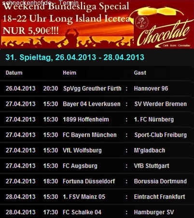 Bundesliga Weekend Special Werbeplakat