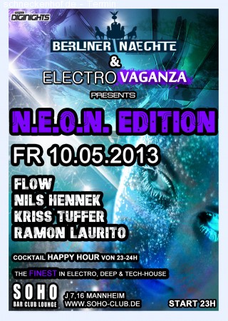 Electrovaganza N.E.O.N.Edition Werbeplakat