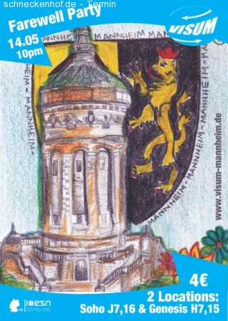 VISUM Farewell-Party - Double- Werbeplakat