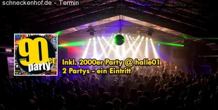 2000er Party Werbeplakat