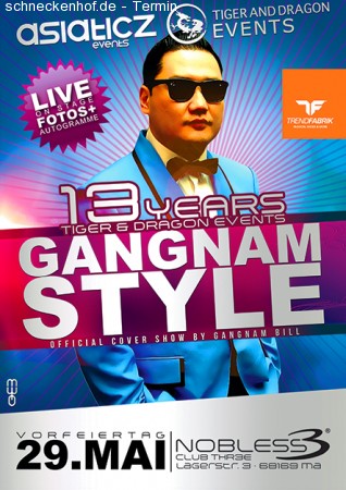 13 Years T&D- Gangnam Style Werbeplakat