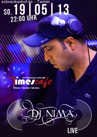 Dj Nima Live Werbeplakat