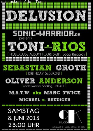 Delusion - Toni Rios Holocube Werbeplakat