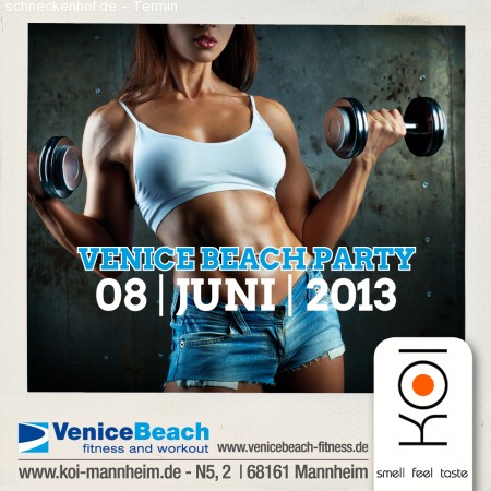 Venice Beach Party Werbeplakat