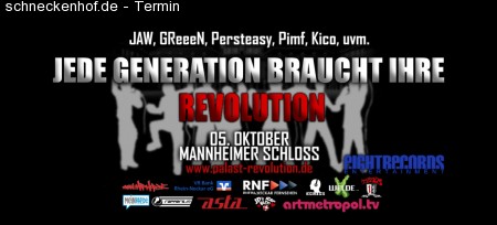 eightRecords Palastrevolution Werbeplakat