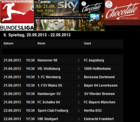 Bundesliga auf Grossbildleinwand Werbeplakat