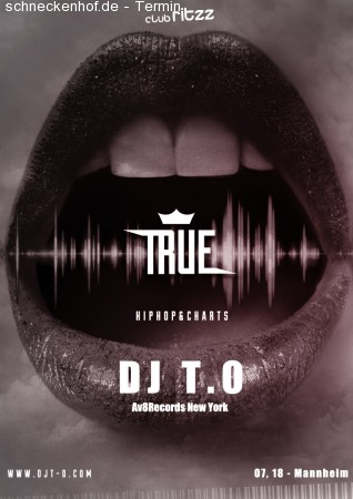 True DJ T.O Werbeplakat