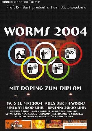 35. Showabend, Worms 2004  Werbeplakat