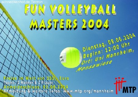 Fun-Volleyball Masters Werbeplakat