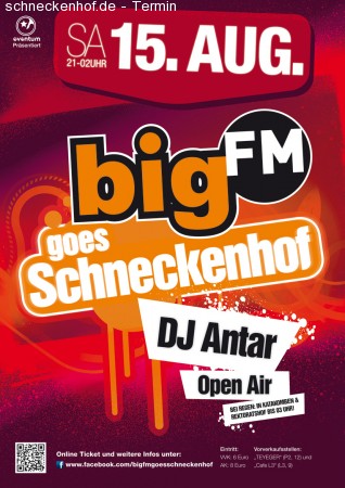 bigFM goes Schneckenhof  Summer Closing Werbeplakat