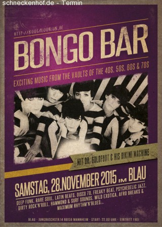 Bongo Bar Werbeplakat