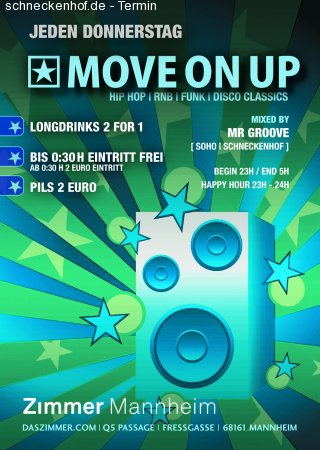 MOVE ON UP Werbeplakat