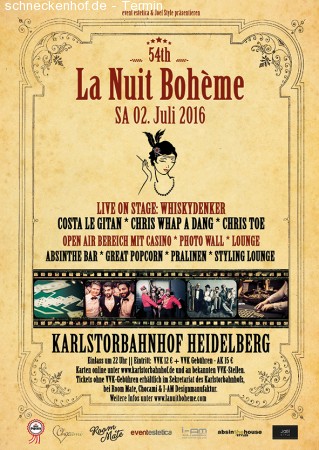 La Nuit Bohème Werbeplakat