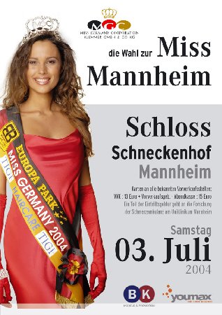 Miss Mannheim Werbeplakat