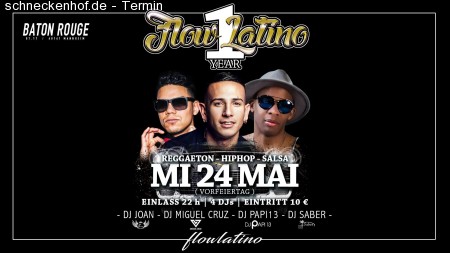 1 YEAR Flow Latino Werbeplakat