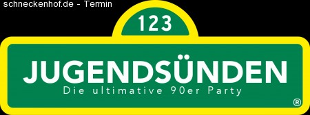 Jugendsünden - die ultimative 90er Party Werbeplakat